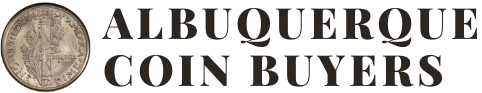 Assorted rare gold and silver coins in protective cases, illustrating collectible items appraised by Coin buyers in Albuquerque.